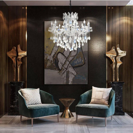 Люстры подвесные — Подвесная люстра Lumien Hall Лагуна LH0013/12P-CR купить в 