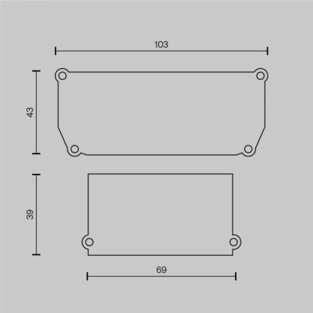 Заглушки для профилей — Заглушка профиля Maytoni Technical ALM012EC-SC-W купить в 