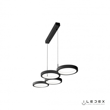 Свет для дома — Подвесная люстра iLedex Ring Star 9004-4-D BK купить в  Свет для дома — Подвесная люстра iLedex Ring Star 9004-4-D BK купить в