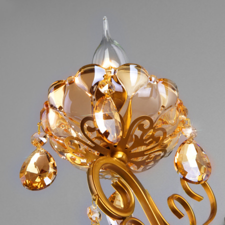 Настенные бра — Бра Eurosvet 10109/1 бронза/тонированный хрусталь Strotskis купить в  Настенные бра — Бра Eurosvet 10109/1 бронза/тонированный хрусталь Strotskis купить в
