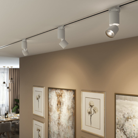 Трековые светильники — Светильник на шине Elektrostandard Sens белый матовый 10W 4200K (85047/01) однофазный купить в 