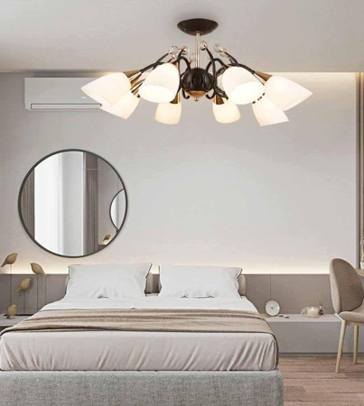 Люстры на штанге — Потолочная люстра Seven Fires Brava WD3514/8C-CF-FGD-WT купить в 