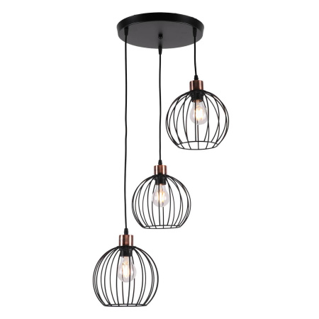 Люстры подвесные — Подвесная люстра IMEX MD.0229-3-P BK купить в 