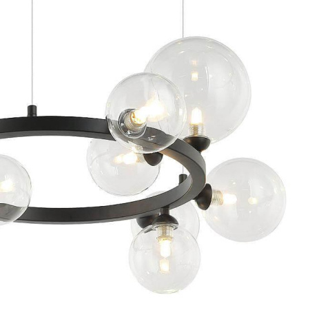 Люстры подвесные — Подвесная люстра Lumien Hall Lovrenc LH4125/11P-BK-CL купить в 