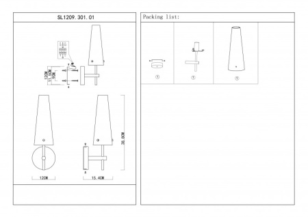 Настенные бра — Бра ST-Luce SL1209.301.01 купить в 