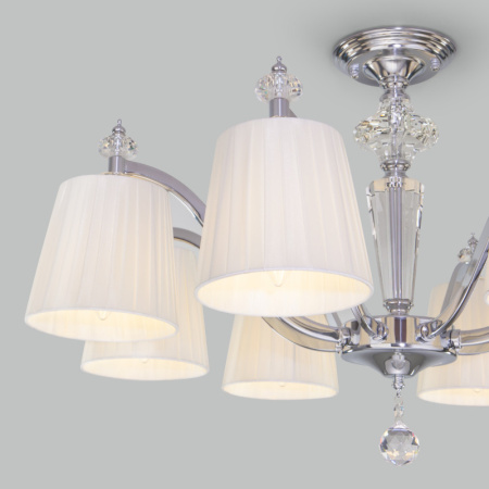 Люстры на штанге — Люстра на штанге Eurosvet 60122/8 хром купить в 