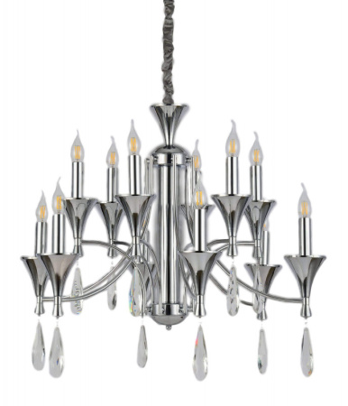 Люстры подвесные — Подвесная люстра Lumina Deco LDP 1230-12 CHR купить в 