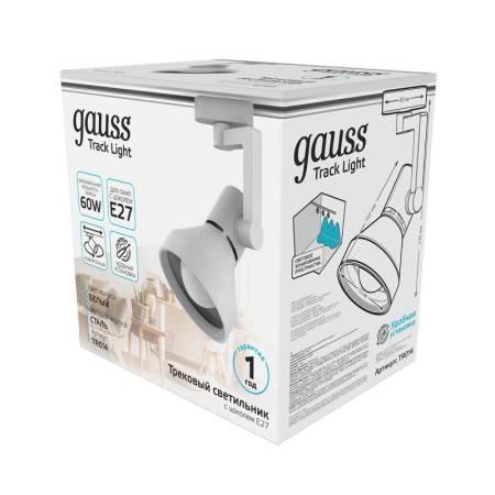 Трековые светильники — Светильник на шине Gauss TR014 купить в 