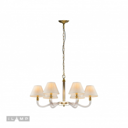Люстры подвесные — Подвесная люстра iLamp YT2043-6 GD+Coffee купить в 