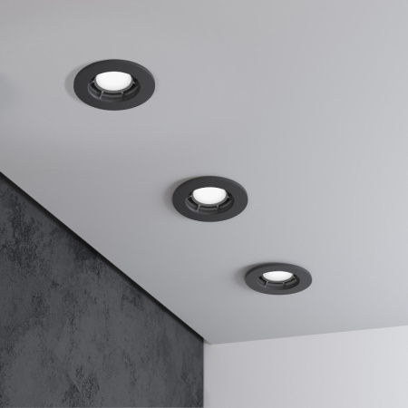 Встраиваемые точечные светильники — Встраиваемый светильник Elektrostandard 25009/01 GU10 чёрный купить в 