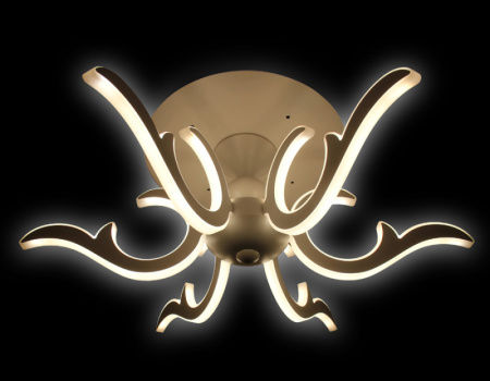 Люстры накладные — Накладная люстра Ambrella Light FK77/6 WH 200W D720 купить в 