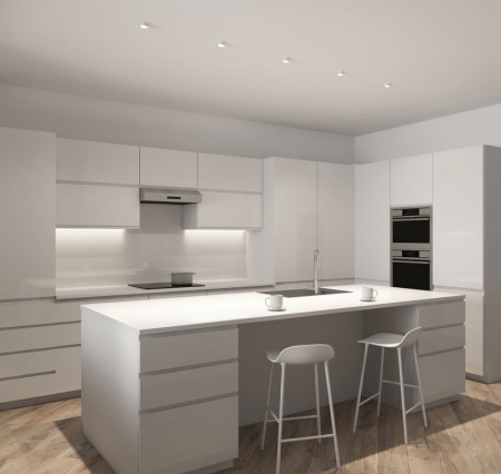 Встраиваемые точечные светильники — Встраиваемый светильник Denkirs DK3120-WH купить в 