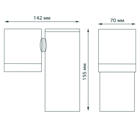 Уличные настенные светильники — Светильник настенный Gauss GD151 купить в 
