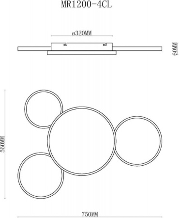Люстры накладные — Накладная люстра MyFar MR1200-4CL купить в  Люстры накладные — Накладная люстра MyFar MR1200-4CL купить в