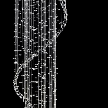 Люстры каскадные — Каскадная люстра Artglass Spiral 600X2500 Chaos CE купить в 