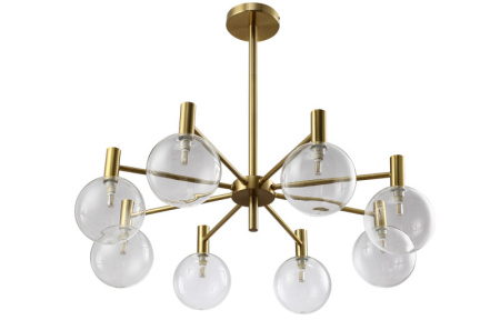 Люстры на штанге — Люстра на штанге Crystal Lux ANDRES SP8 BRONZE/TRANSPARENTE купить в 