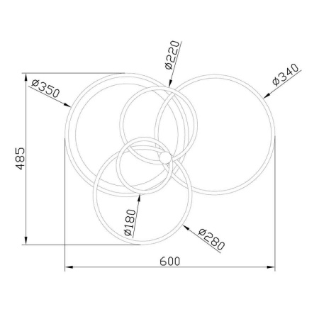 Потолочные люстры — Потолочная светодиодная люстра Escada CONTOUR 10213/4LED BL White купить в  Потолочные люстры — Потолочная светодиодная люстра Escada CONTOUR 10213/4LED BL White купить в
