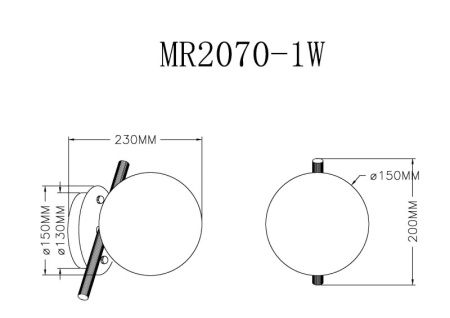 Настенные бра — Бра MyFar MR2070-1W купить в 