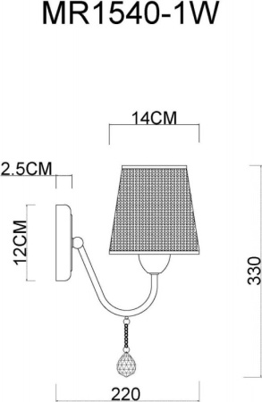 Настенные бра — Бра MyFar MR1540-1W купить в 