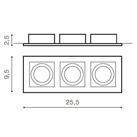 Cветильники потолочные встраиваемые — Встраиваемый светильник Azzardo Paco 3 AZ0803 купить в  Cветильники потолочные встраиваемые — Встраиваемый светильник Azzardo Paco 3 AZ0803 купить в