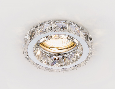 Встраиваемые точечные светильники — Встраиваемый светильник Ambrella Light K112 CL/CH купить в 