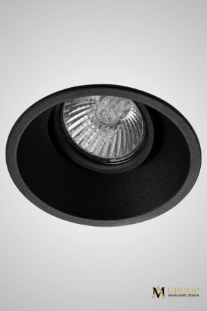 Встраиваемые точечные светильники — Встраиваемый светильник AM Group AM167 BK купить в 