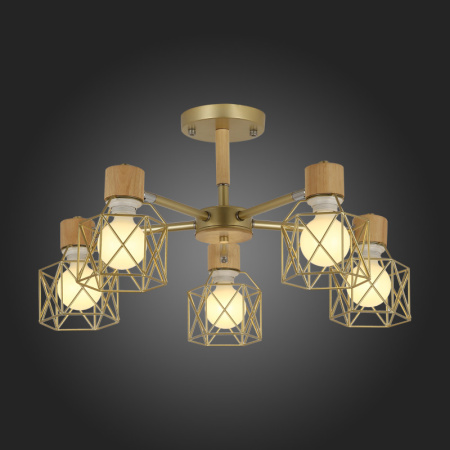 Люстры на штанге — Люстра на штанге Evoluce SLE110402-05 купить в 