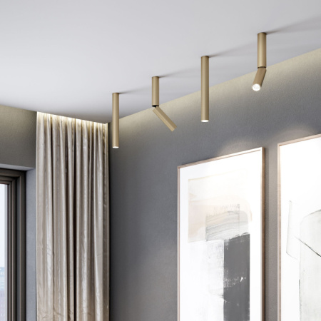 Накладные светильники — Накладной светильник Elektrostandard Pika 6W (25030/LED) золото купить в 