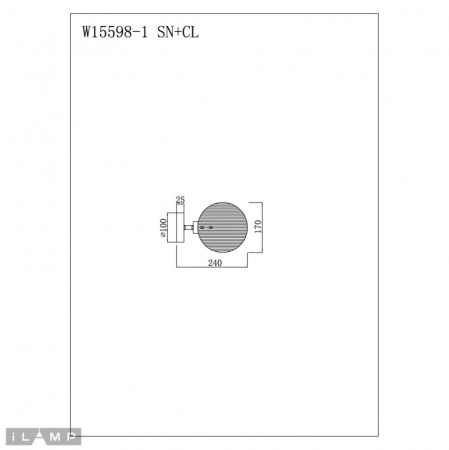 Настенные бра — Бра iLamp W15598-1 SN+CL купить в  Настенные бра — Бра iLamp W15598-1 SN+CL купить в