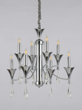 Люстры подвесные — Подвесная люстра Lumina Deco LDP 1230-8 CHR купить в 