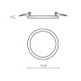 Cветильники потолочные встраиваемые — Встраиваемый светильник Azzardo Slim 15 Round AZ2841 купить в  Cветильники потолочные встраиваемые — Встраиваемый светильник Azzardo Slim 15 Round AZ2841 купить в