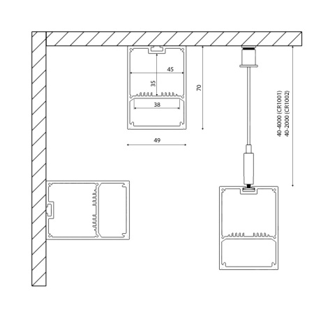 Профили для светодиодных лент — Профиль DesignLed LS.4970 купить в 