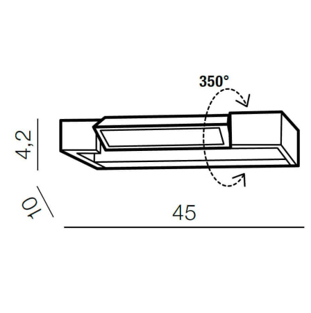 Настенные бра — Настенный светильник Azzardo Dali 45 AZ2892 купить в 