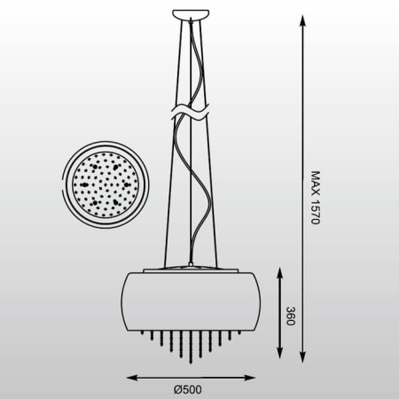 Люстры подвесные — Подвесная люстра Zumaline Vista P0076-06K-F4GR купить в 