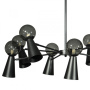 Люстры на штанге — Люстра на штанге LOFT IT 10046/8 Black купить в 