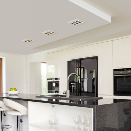 Встраиваемые точечные светильники — Встраиваемый светильник Elektrostandard 9923 LED 20W 4200K белый/черный купить в  Встраиваемые точечные светильники — Встраиваемый светильник Elektrostandard 9923 LED 20W 4200K белый/черный купить в