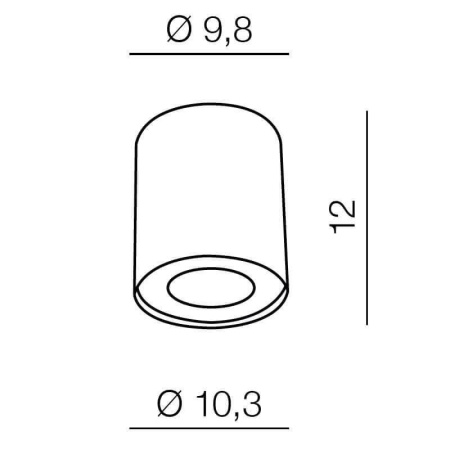 Накладные светильники — Накладной светильник Azzardo Neos 1 AZ0606 купить в 