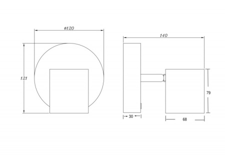 Споты — Спот Freya FR10005CW-L6B купить в 