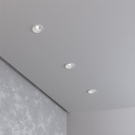 Встраиваемые точечные светильники — Встраиваемый светильник Elektrostandard 15269/LED 3W WH белый купить в 