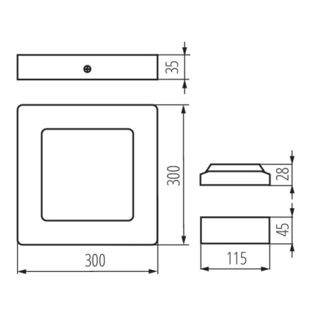 Потолочные светильники — Потолочный светодиодный светильник Kanlux Kanti 33557 купить в 