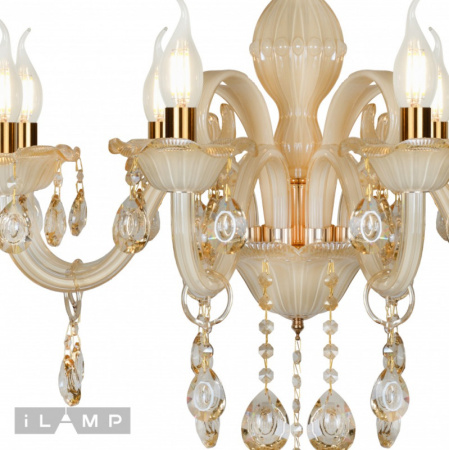 Люстры подвесные — Подвесная люстра iLamp 81072-8 WH купить в 