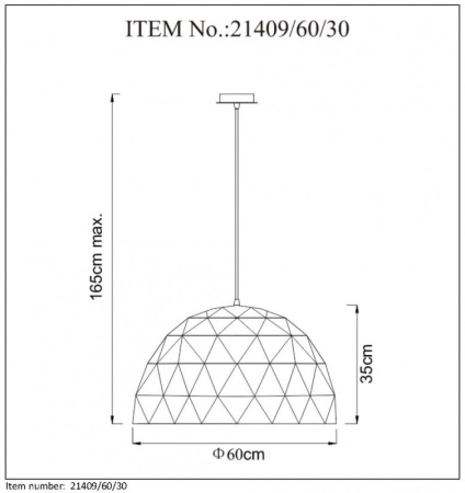 Подвесные светильники — Подвесной светильник LUCIDE 21409/60/30 купить в 
