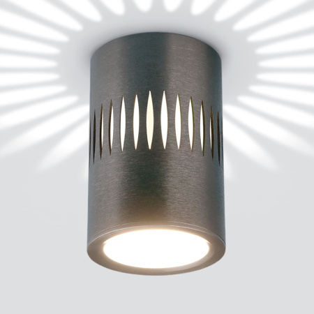 Накладные точечные светильники — Накладной светильник Elektrostandard DLS026 7W 4200К графит купить в 