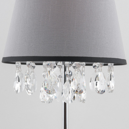 Настольные лампы — Настольная лампа Eurosvet 01036/1 хром/прозрачный хрусталь Strotskis купить в 