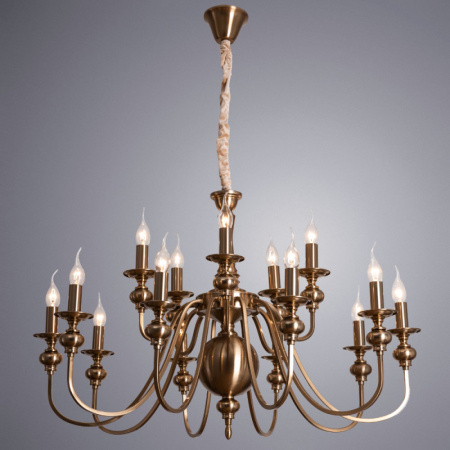 Люстры подвесные — Подвесная люстра ARTE Lamp A6097LM-15PB купить в  Люстры подвесные — Подвесная люстра ARTE Lamp A6097LM-15PB купить в