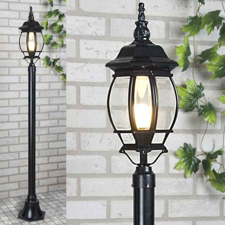 Низкие уличные фонари — Садово-парковый светильник Elektrostandard 1043 черный купить в 