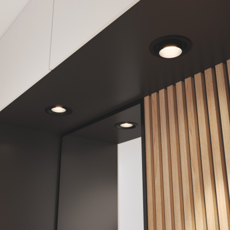 Встраиваемые точечные светильники — Встраиваемый светильник Elektrostandard 9919 LED 10W 3000K черный купить в 