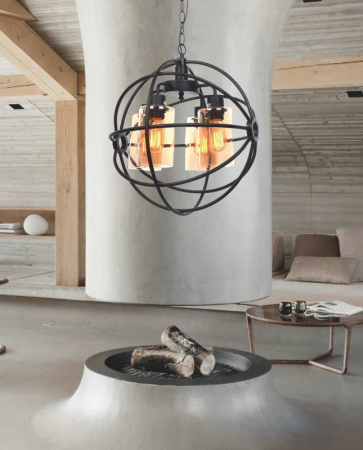 Люстры подвесные — Подвесная люстра Lumina Deco LDP 11509-4 BK купить в 