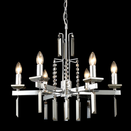 Люстры подвесные — Подвесная люстра Crystal Lux MARRON SP6 CHROME купить в 