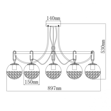 Люстры накладные — Накладная люстра DeMarkt 605016308 купить в  Люстры накладные — Накладная люстра DeMarkt 605016308 купить в